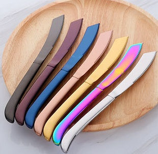 Stainless Steel Rainbow Steak Knife